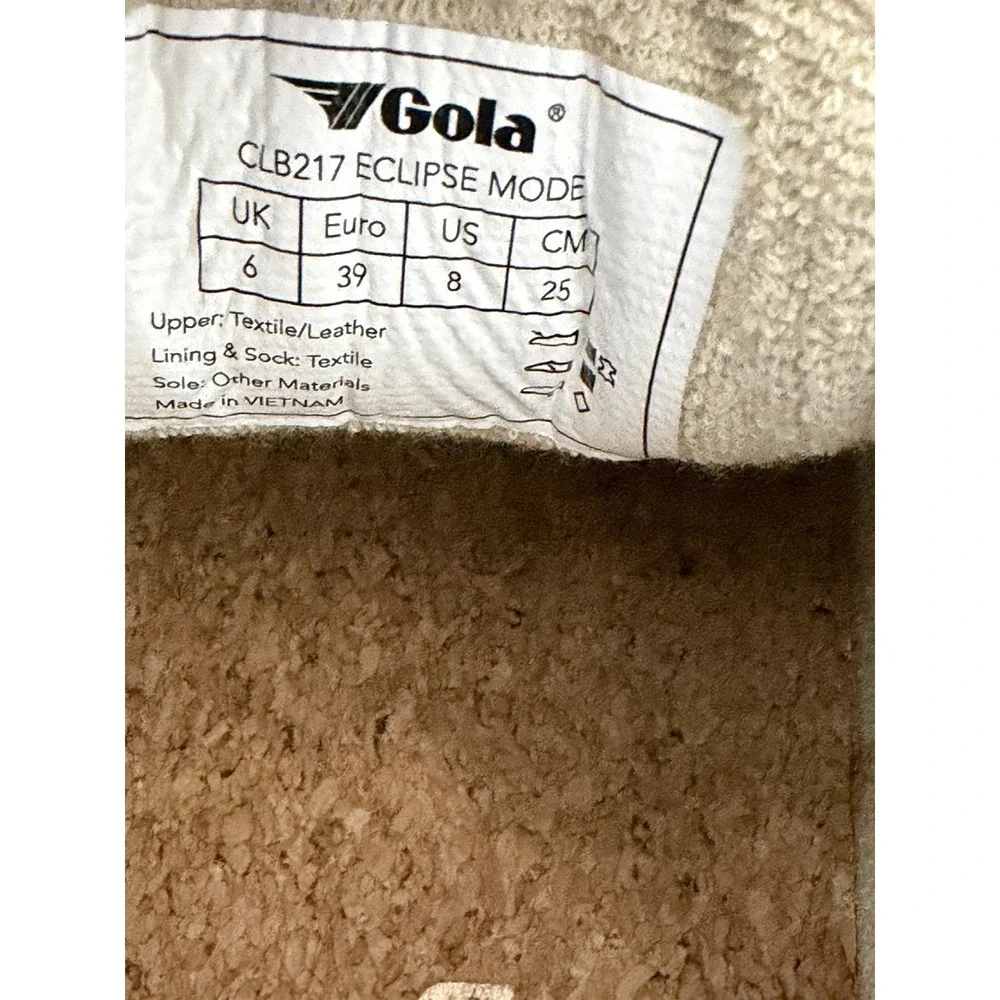 Gola Classics Women's Eclipse Mode Sneakers Wheat/Oat/Bronze Size‎ 8
